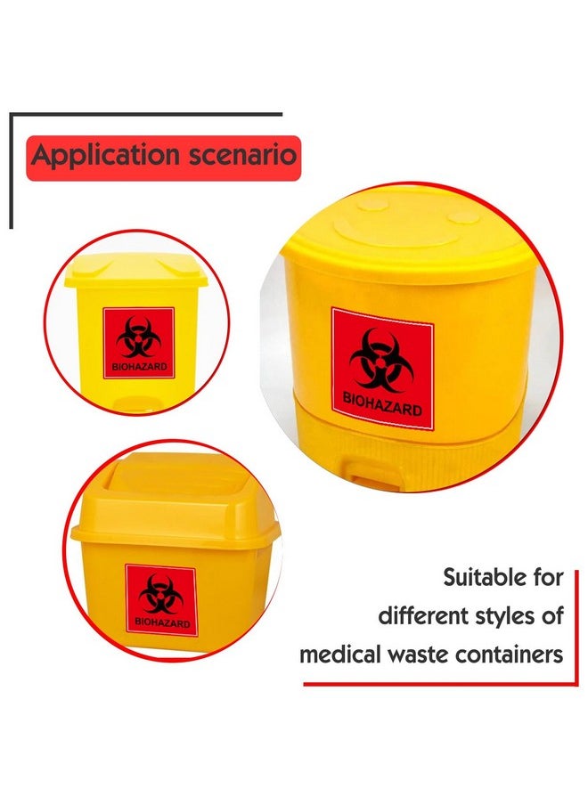 Well Tile - 12 Pack Biohazard Stickers Sign Biohazard Warning Labels 4Inch Universal Biohazard Symbol Vinyl Waterproof Hazardous Materials Warning Stickers For Labs Hospitals And Industrial Use - Image 1