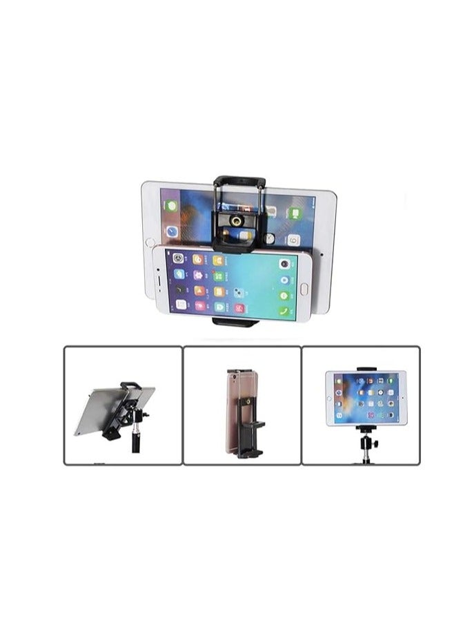 PROMAGE 2 in 1 Tripod Mobile Holder for all Mobile phones/Tablets/Gopro Bracket Monopod Tripod Stand Mount Holder Adapter For Camera Cell Phone can be fit on any tripod or light stand - Image 3