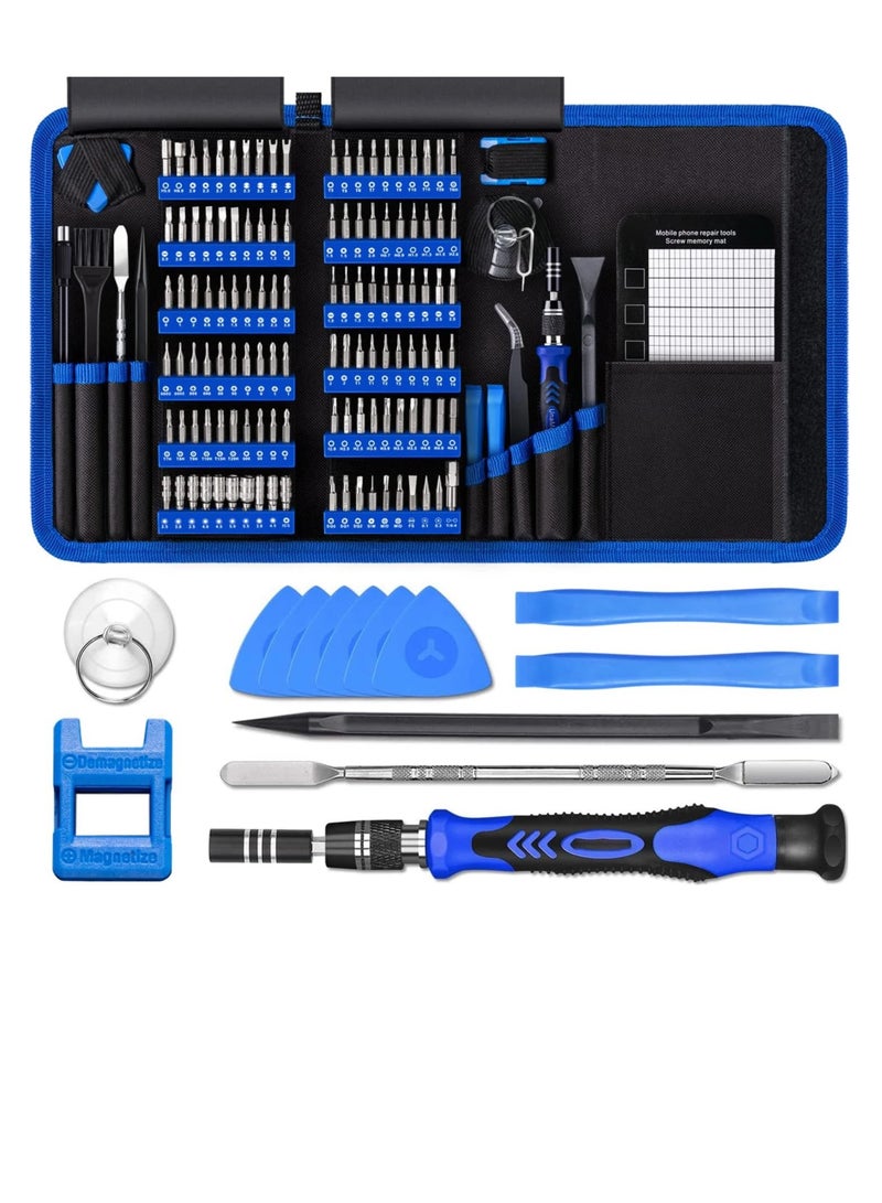 Precision Screwdriver Set, Unamela 139 in 1 Computer Repair Tool Kit, Magnetic Screwdriver Kit with 120 Bits Compatible - Image 1