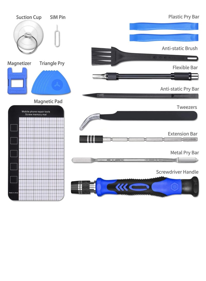 Precision Screwdriver Set, Unamela 139 in 1 Computer Repair Tool Kit, Magnetic Screwdriver Kit with 120 Bits Compatible - Image 2
