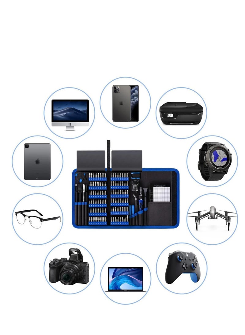 Precision Screwdriver Set, Unamela 139 in 1 Computer Repair Tool Kit, Magnetic Screwdriver Kit with 120 Bits Compatible - Image 3