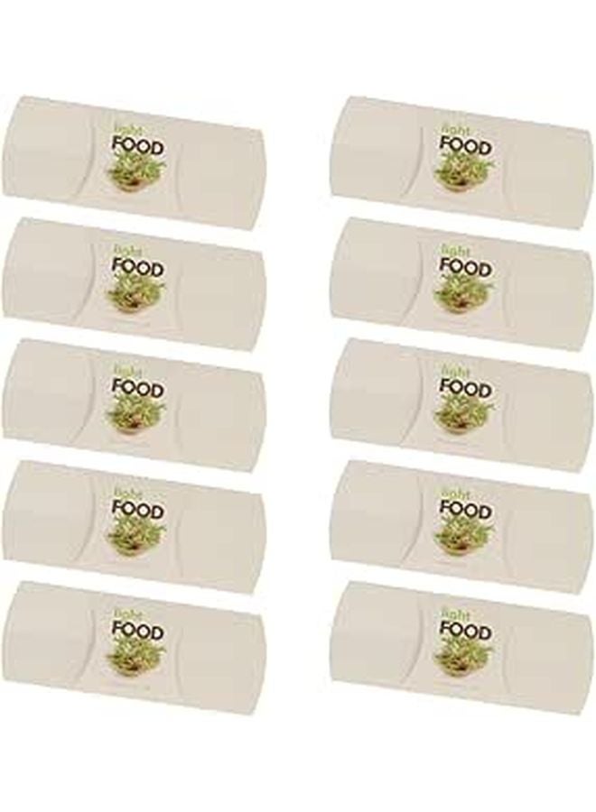 أغلفة بوريتو للاستخدام لمرة واحدة 10 قطع في علبة كرافت مغلفة بفيلم OPP أكياس تغليف طعام - Image 1
