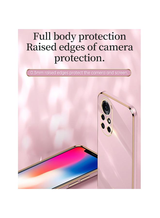 Xinli Case For Huawei nova 8 Pro 5G Straight Edge 6D Electroplate TPU Phone Case with Ring Holder - Image 3