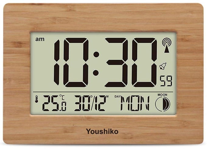 RADIO CONTROLLED WALL CLOCK OFFICIAL UK VERSION LARGE SCREEN LCD SILENT AUTO SET UP WITH DAY DATE MONTH
