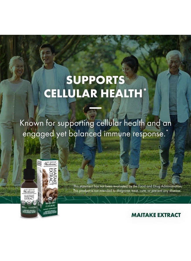 Host Defense Maitake Extract - Immune & Cellular Health Support - Dietary Herbal Supplement with Maitake Mushroom & Mushroom Mycelium - Liquid Supplement - 1 fl oz (30 Servings) - Image 3