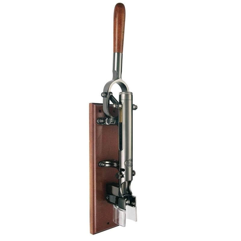 BOJ Traditional Wall Mounted Corkscrew Wine Bottle Opener Nickel Finish 