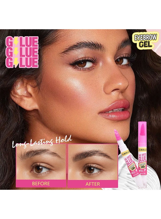 OLIBOLLA The Brow Glue Eyebrow Gel, Long Lasting Waterproof Brow Styling Gel for Fluffy Feathery Eyebrows,5ml - Image 2