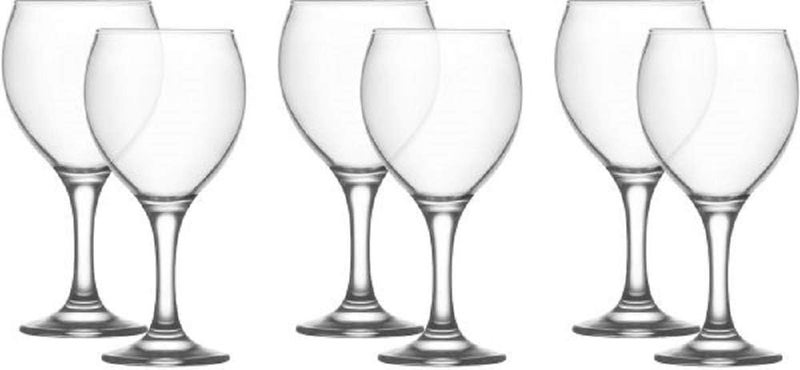 LAV lav Misket Stemware Wine Glasses Set of 6  Elegant Design for Wine and Cocktails  Ideal for Home Parties and Special Occasions  Durable Glass  Dishwasher Safe  875 oz - Image 4