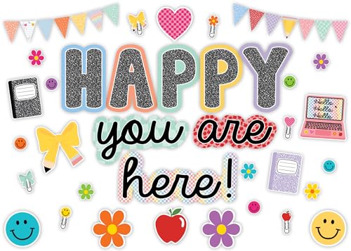 Teacher Created Resources Cool for School Happy Youre Here Bulletin Board TCR9303 - Image 1