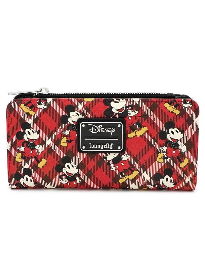 Loungefly X Mickey Mouse Plaid Wallet (Multicolored One Size) - Image 1