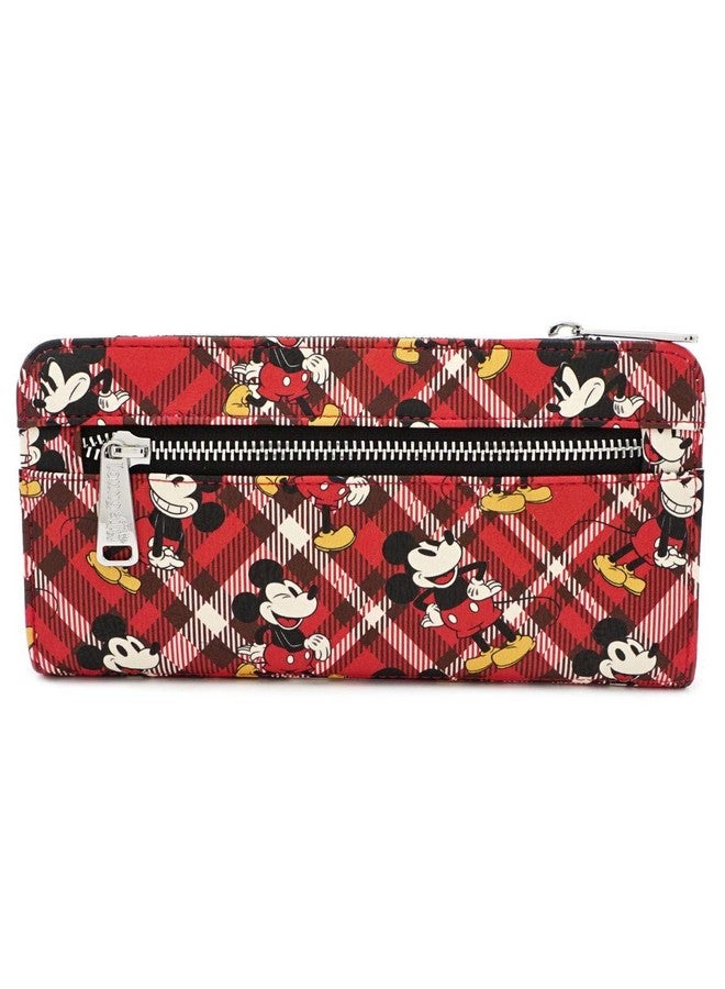 Loungefly X Mickey Mouse Plaid Wallet (Multicolored One Size) - Image 2