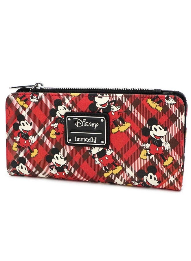 Loungefly X Mickey Mouse Plaid Wallet (Multicolored One Size) - Image 3