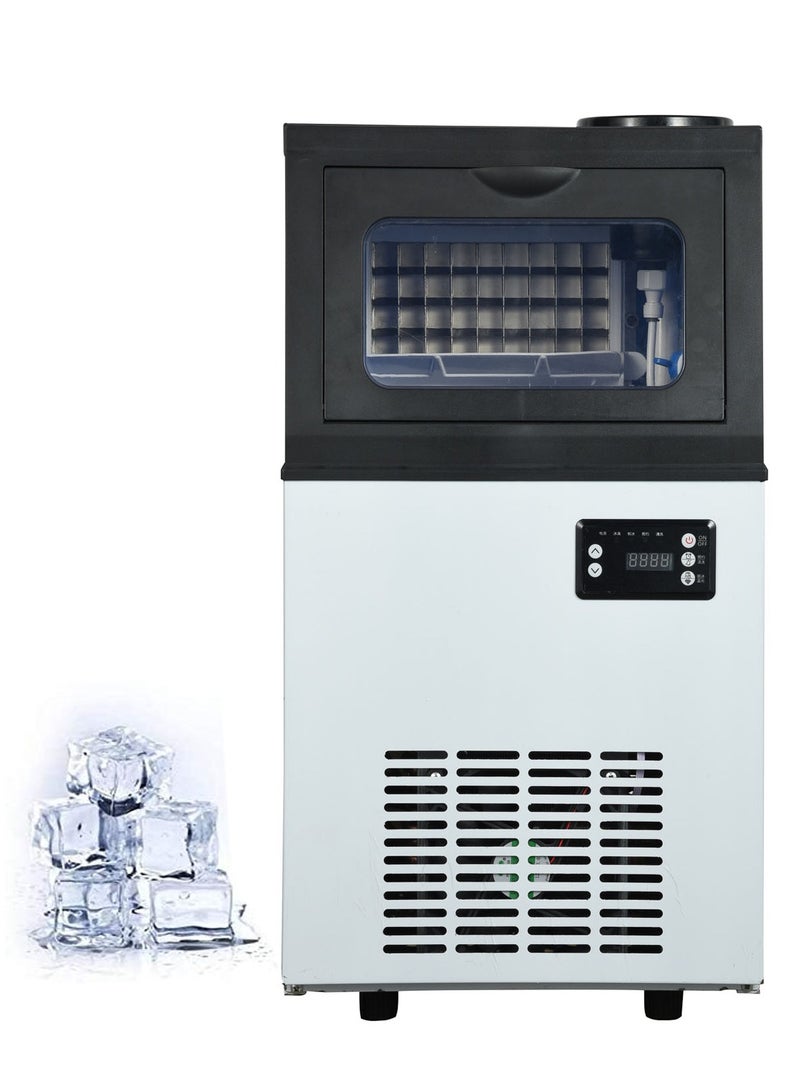 Cool Baby Tap Water Ice Maker Machine, 66lbs/24H Stainless Steel Under Counter ice Machine with 17.6lbs Ice Storage Capacity, Freestanding Ice Maker. - Image 1