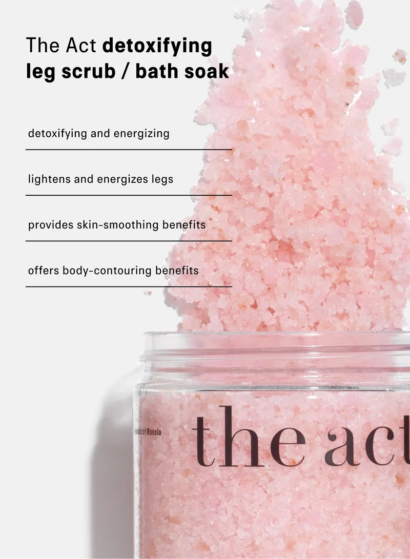 The Act Detoxifying leg scrub/bath soak