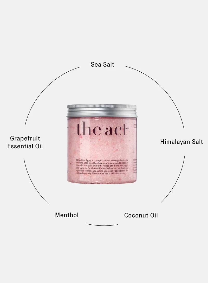 The Act Detoxifying leg scrub/bath soak