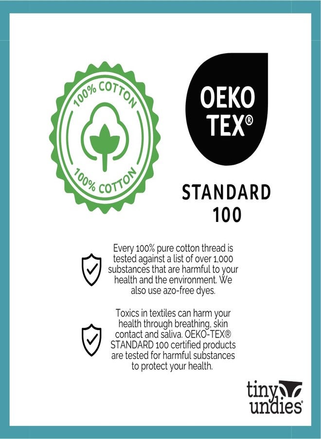 Tiny Undies ملابس داخلية صغيرة - ملابس داخلية للأطفال للجنسين، عبوة من 3 قطع (6 أشهر، لون طبيعي) - Image 4