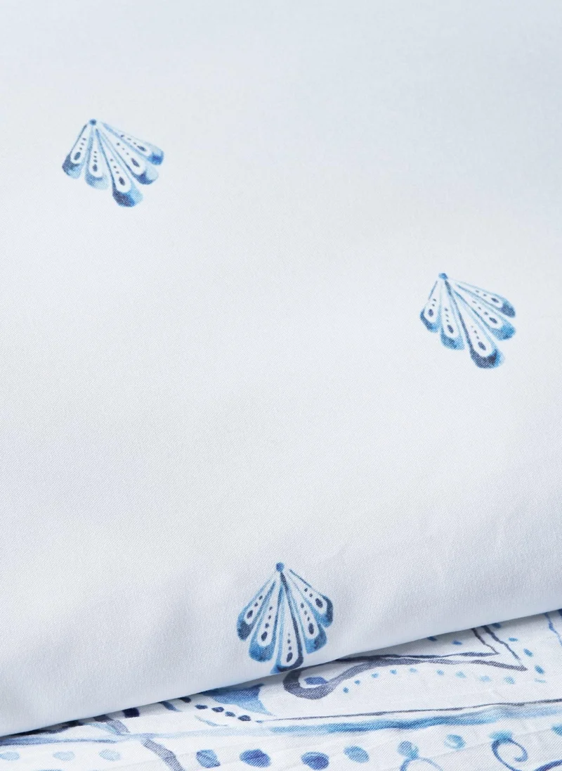 Matalan Blue Blue Mandala Crinkle Duvet Set  | Best Price UAE