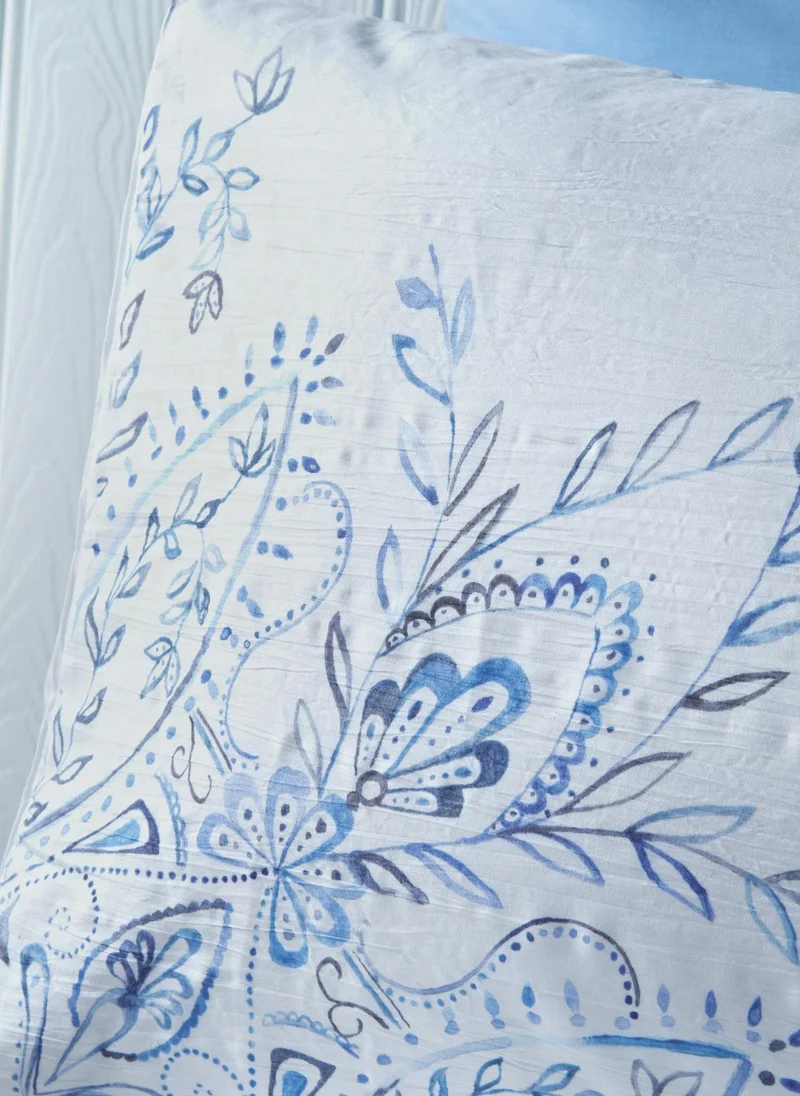 ماتلان Blue Mandala Crinkle Duvet Set