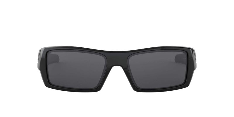 Oakley Men's Oo9014 Gascan Rectangular Sunglasses, Polished Black/Grey, 60 mm - Image 1