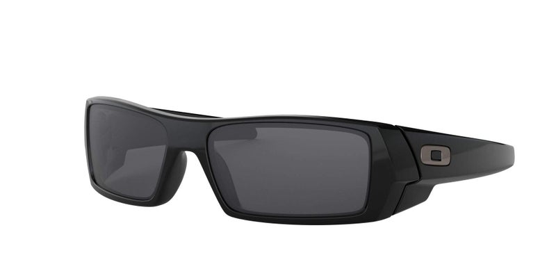Oakley Men's Oo9014 Gascan Rectangular Sunglasses, Polished Black/Grey, 60 mm - Image 2