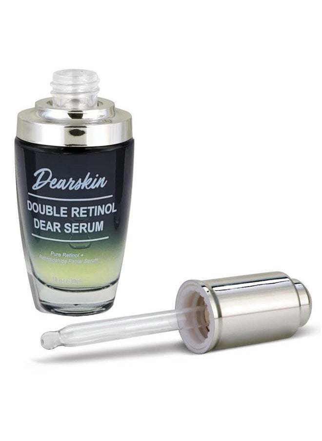 Dearskin - Retinol Serum Double Retinol Dear Serum by Dearskin Retinaldehide 0.1% plus Pure Retinol 0.5% Anti-Aging Powerful Anti-Wrinkle Repair Regenerating Serum - Image 1