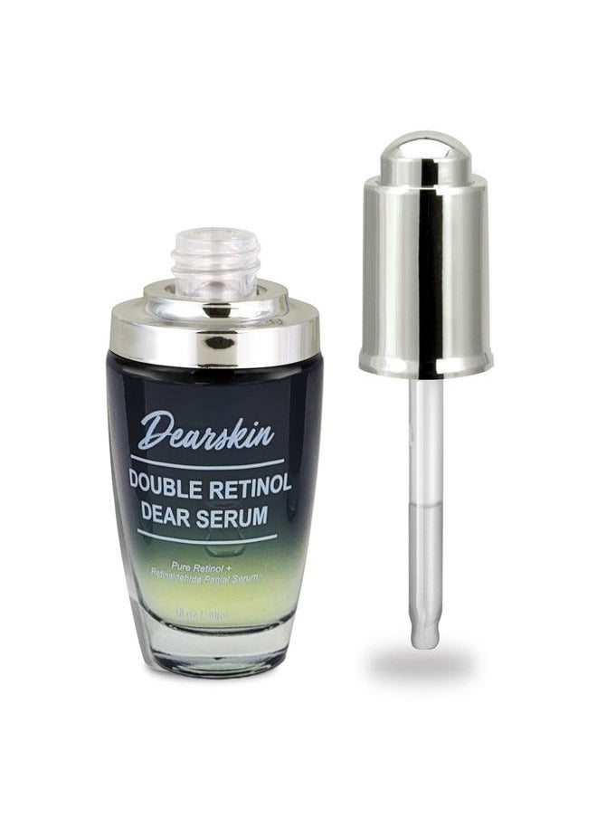 Dearskin - Retinol Serum Double Retinol Dear Serum by Dearskin Retinaldehide 0.1% plus Pure Retinol 0.5% Anti-Aging Powerful Anti-Wrinkle Repair Regenerating Serum - Image 1