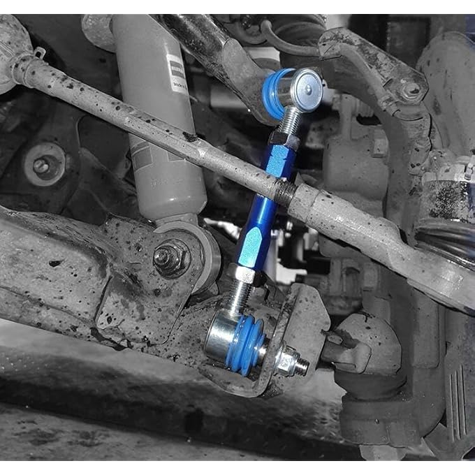 JS SUPER WORK Adjustable Sway Bar Link Front Stabilizer Bar Link Kit Fit For T0Y0Ta Fj CruiserFortunerHiluxLand Cruiser Prado 12Mm Ball Joint Adjustable Sway Bar Link - Image 4