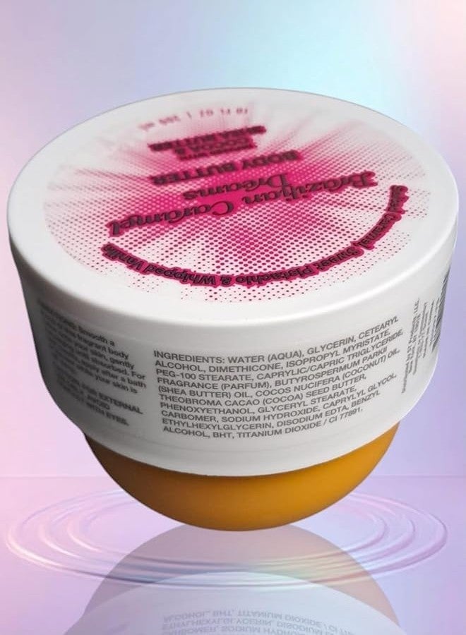 Solar Flare Body Butter by Brazilian Caramel Dreams, 10 fl oz, White and Orange Container - Image 3