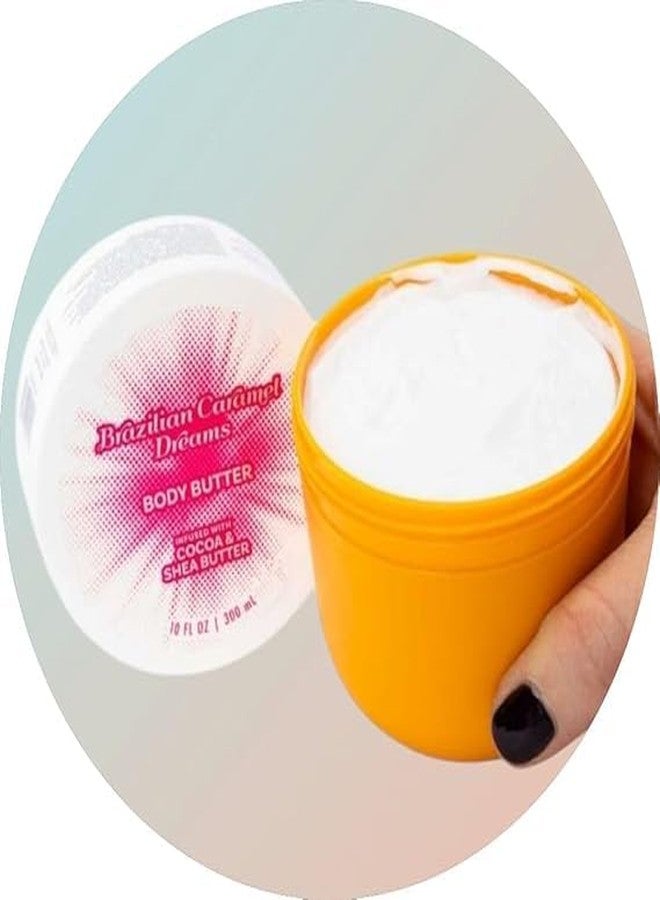 Solar Flare Body Butter by Brazilian Caramel Dreams, 10 fl oz, White and Orange Container - Image 2