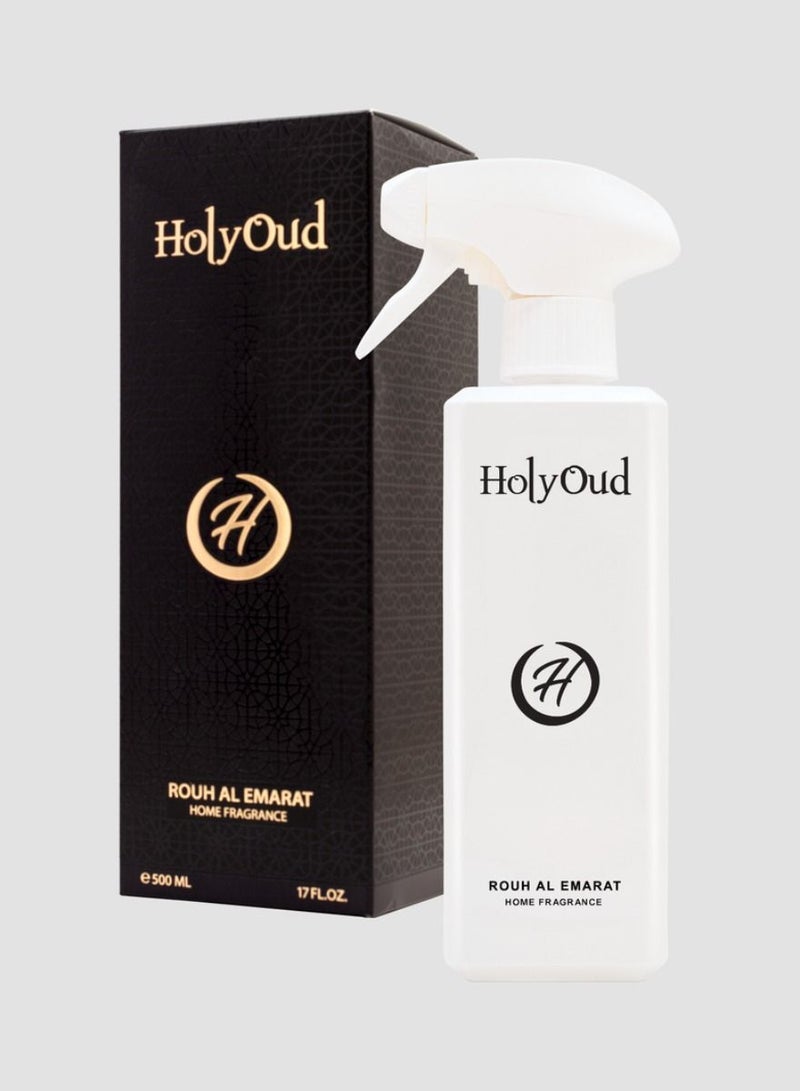 Holy Oud Rouh Al Emarat Home Fragrance Office Air Freshener Living Bed Room Deodorizer Spray 500ml - Image 1