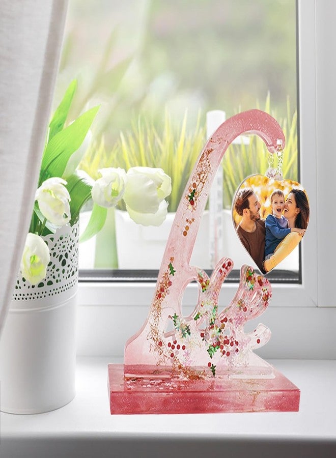 FineGood 2 Set Large 3D Photo Frame Resin Molds, Love Heart Epoxy Resin Molds DIY Personalised Picture Frame Silicone Molds for Art Craft Home Decor Wedding Gifts, White - Image 2