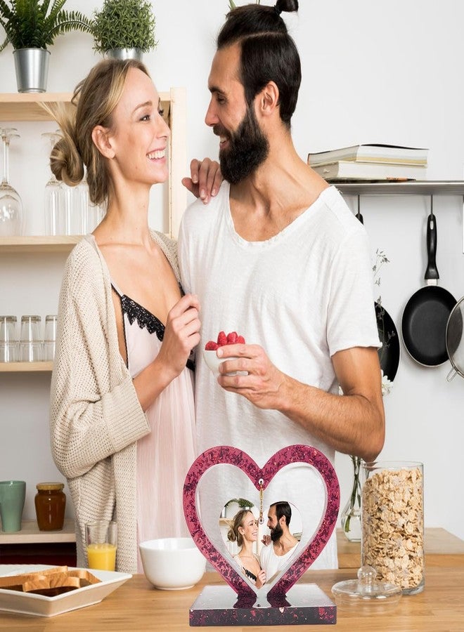 FineGood 2 Set Large 3D Photo Frame Resin Molds, Love Heart Epoxy Resin Molds DIY Personalised Picture Frame Silicone Molds for Art Craft Home Decor Wedding Gifts, White - Image 4