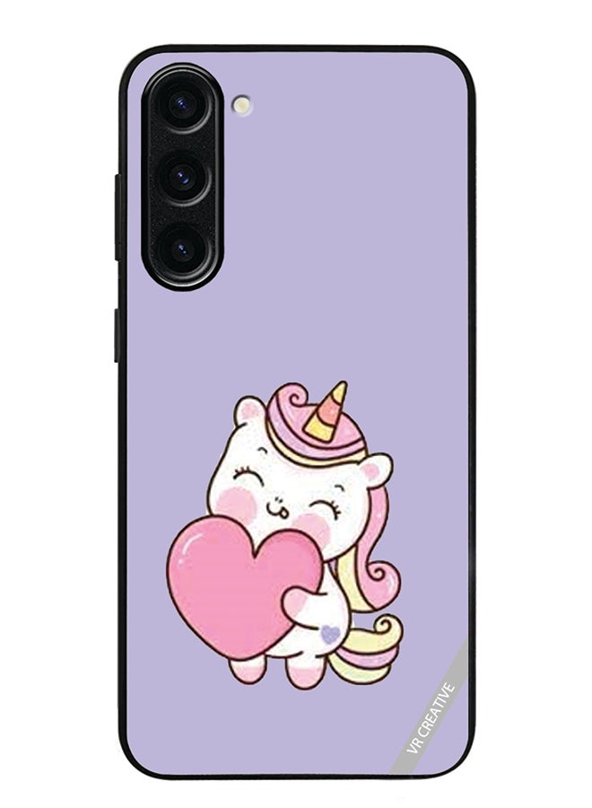 VR CREATIVE Protective Case Cover For Samsung Galaxy S24 Unicorn Design Multicolour - Image 1