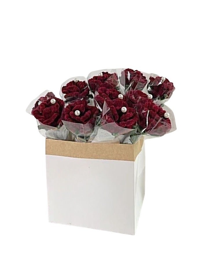 Handmade roses, 9 roses included - Image 1