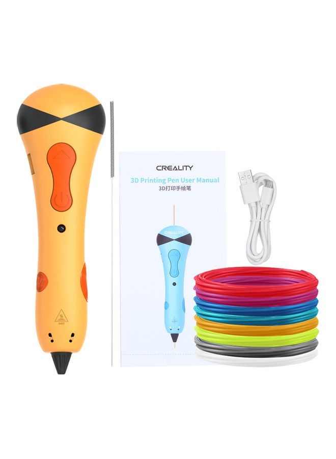 NIBEMINENT Adjustable Speed 3D Printing Pen Orange - Image 2