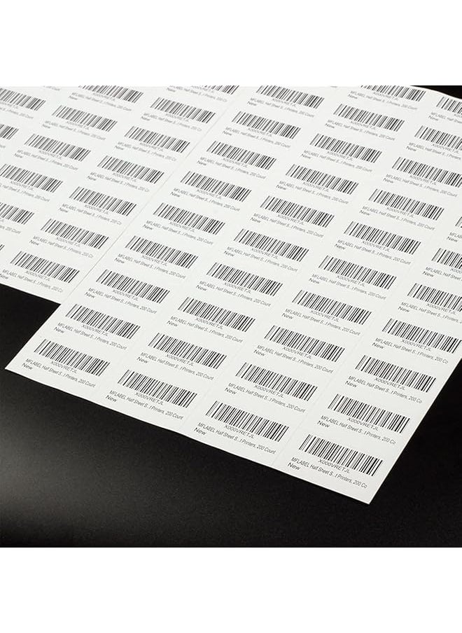 erorex - 100 Sheets Printable A4 Self Adhesive Stickers Shipping Mailing Label Fba Package Paper Compatible For Laser And Ink Jet Printers 44 Up Labels White 100 Sheets 4400 Labels A4 Label 44Pcs 100L - Image 1