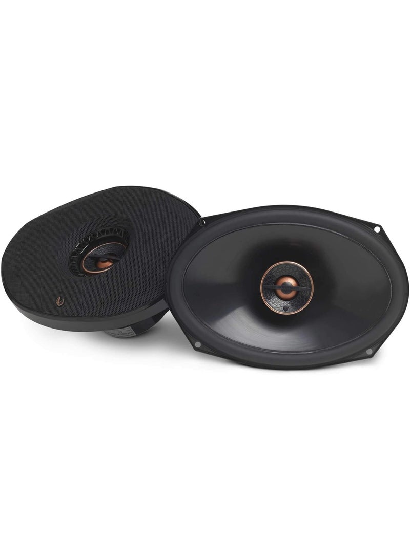 Infinity Reference 9632IX 6x9 Inch 2-Way Car Audio Coaxial Speakers – 300W Peak Power, Edge-Driven Textile Tweeter, Plus One™ Woofer Cone, High Sensitivity Car Door Speakers - Image 1