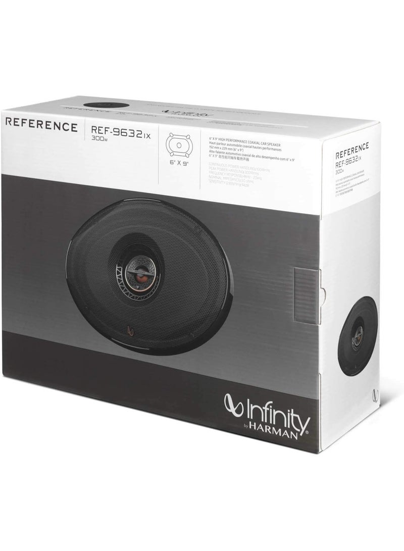 Infinity Reference 9632IX 6x9 Inch 2-Way Car Audio Coaxial Speakers – 300W Peak Power, Edge-Driven Textile Tweeter, Plus One™ Woofer Cone, High Sensitivity Car Door Speakers - Image 3