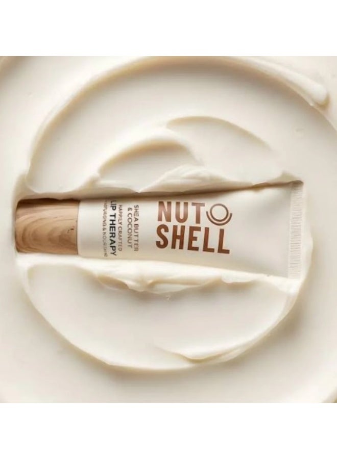 NUTSHELL Lip Therapy Shea Butter & Coconut – Deep Moisturizing Lip Balm for Dry & Chapped Lips 10g - Image 4