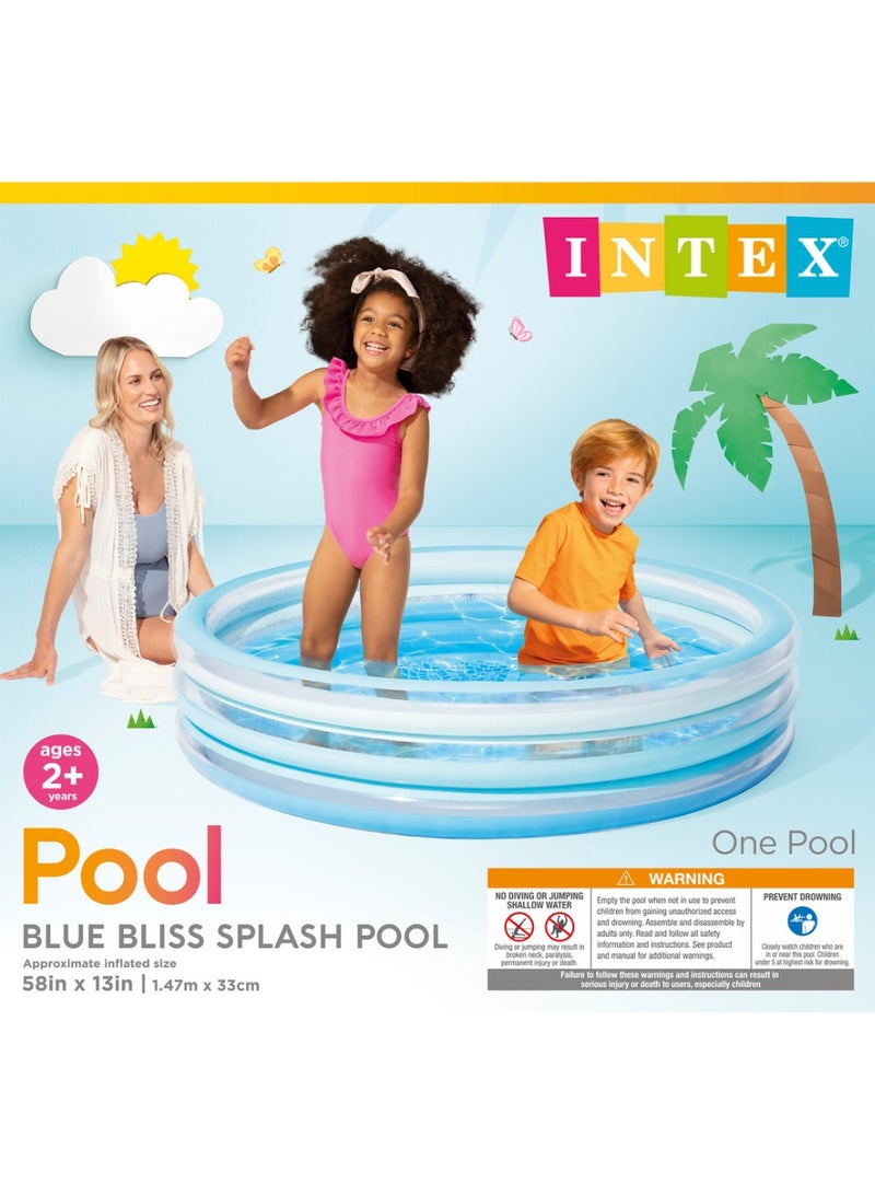 INTEX Blue Bliss Splash Kiddie Pool 147x33cm - Image 4
