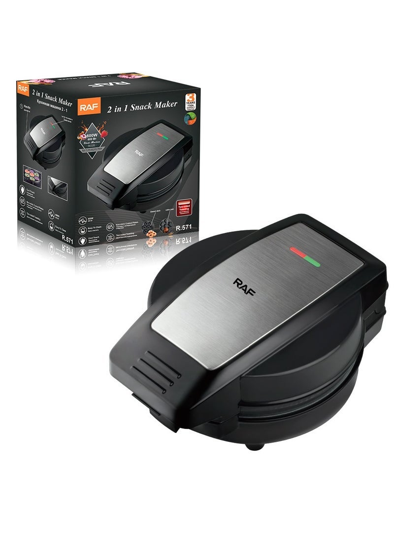 آر إيه أف آلة تسخين الدونات المنزلية على الوجهين، آلة الإفطار متعددة الوظائف، آلة الخبز - Image 2