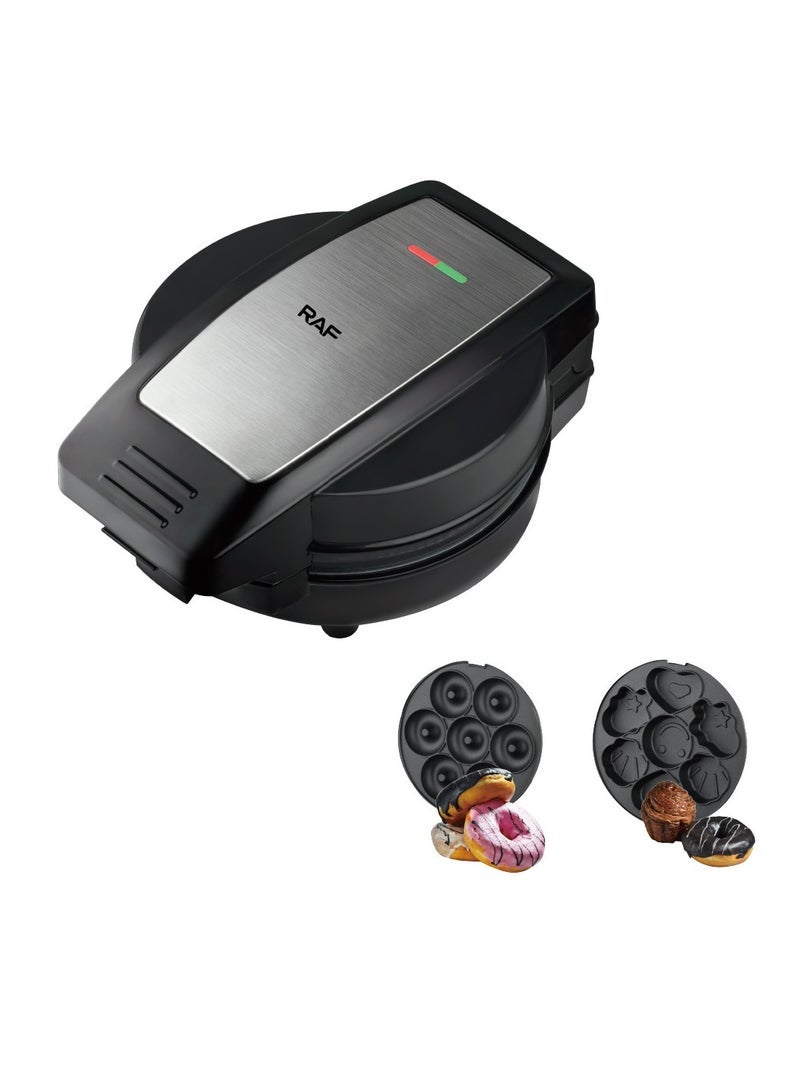 آر إيه أف آلة تسخين الدونات المنزلية على الوجهين، آلة الإفطار متعددة الوظائف، آلة الخبز - Image 3