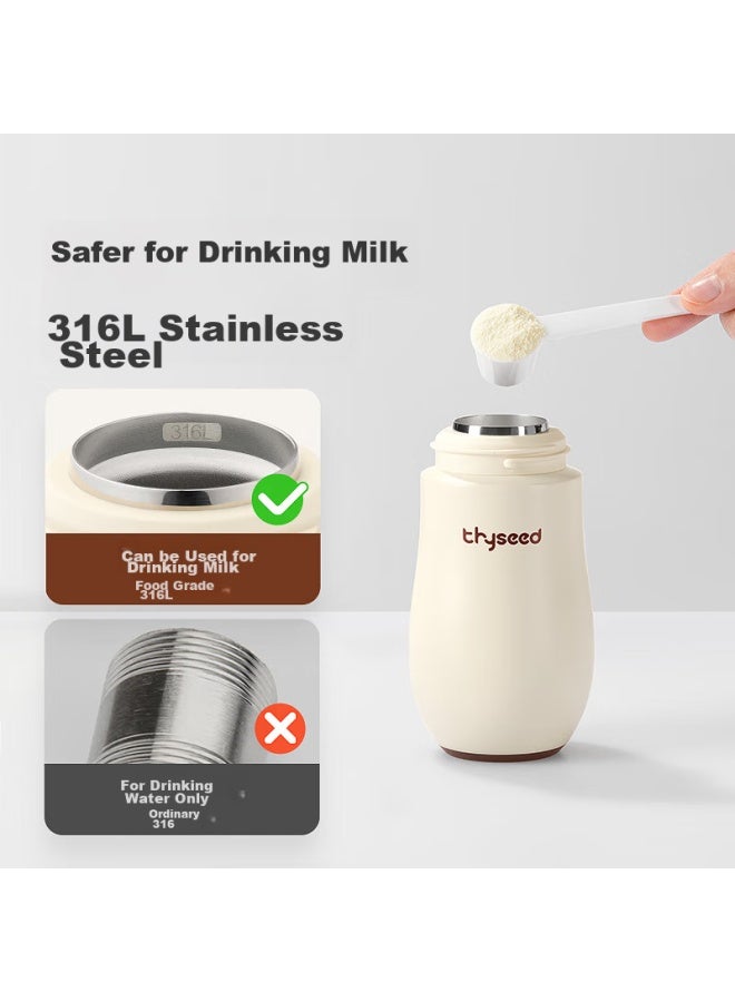 Shixi Insulated Cup, Baby Training Cup For 6 Months And Above, 316l Stainless Steel Milk Bottle, Children's Straw Water Cup - Image 4