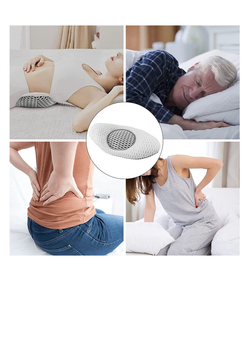 وسادة قطنية للظهر للنوم، ارتفاع قابل للتعديل وسادة دعم أسفل الظهر 3D، لتخفيف آلام أسفل الظهر وآلام العصب الوركي، وسائد دعم للخصر أثناء الحمل، للذين ينامون على الجانب - Image 5