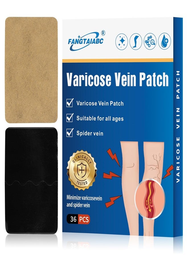 fangtaiabc 36PCS Varicose Veins Patch-Professional Relief for Varicose Veins in The Legs-Natural Improvement Spider Veins Patch- Strengthen Capillary Health and Improve Blood Circulation - Image 1
