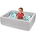 FUBOTRAD Ball Pits 472 x 354 x 137 Thickness 27 Foam Ball Pits for Kids Toddlers Soft Play Equipment for Toddlers Light Gray - Image 2