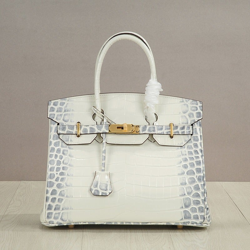 Himalayan White 35cm (No Shoulder Strap) - Pure and Timeless Beauty