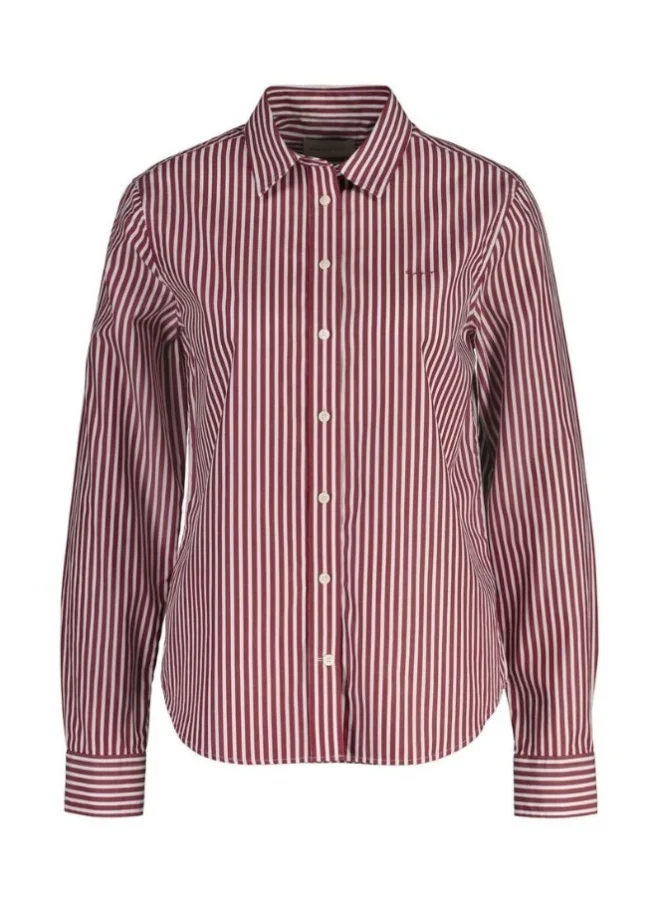 غانت Gant Regular Fit Striped Poplin Shirt