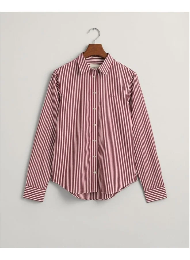 غانت Gant Regular Fit Striped Poplin Shirt