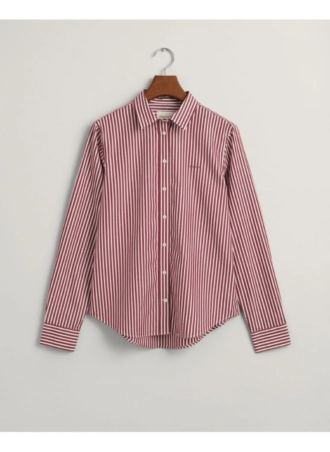 GANT Gant Regular Fit Striped Poplin Shirt